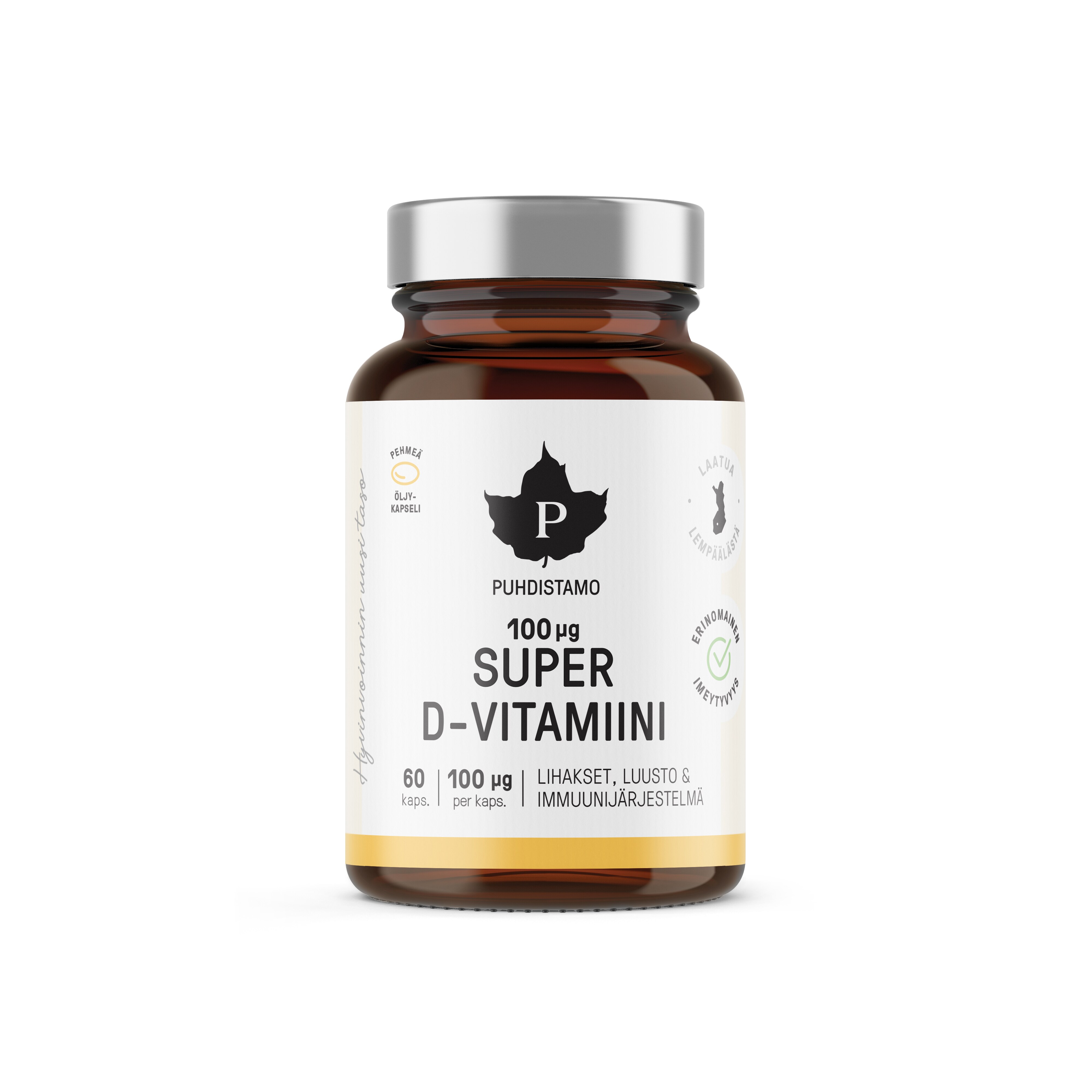 Puhdistamo Super D-vitamiini 100 µg