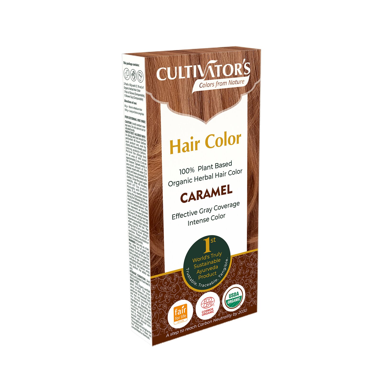 Cultivator's Organic Herbal Hair Color Hiusväri, Caramel